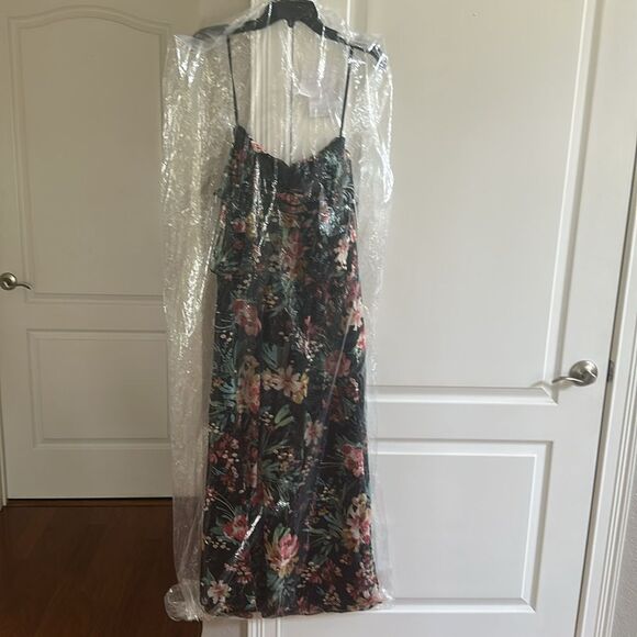 Aqua Ruffled maxi dress Exclusive black size XS NWT in packaging - Picture 7 of 9